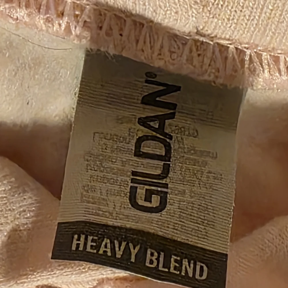 Gildan Heavy Blend "Six Foot Blonde" Pink Front Pocket Pullover Hoodie XL EUC - Picture 4 of 5